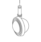 Rodo sin freno para pedestal BS800 Beaver