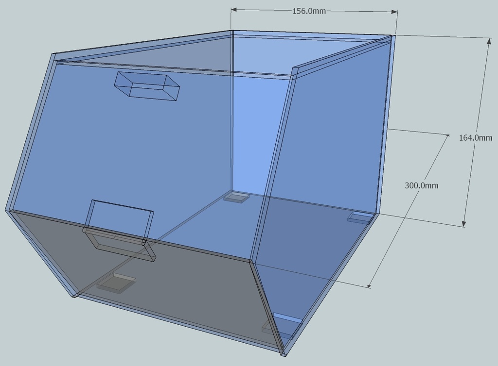 Exhibidor de Acrílico Grande para 2.5 kg