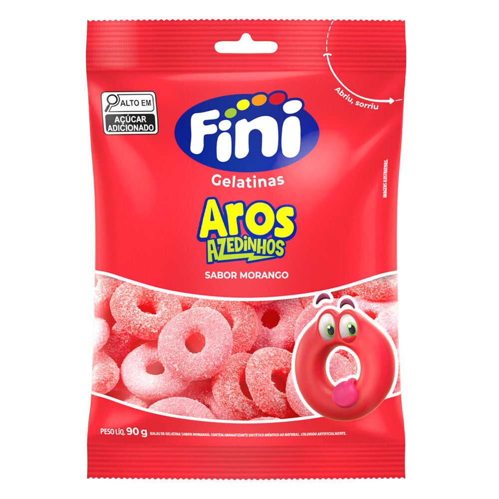 AROS AZEDINHOS (de fresa) - FINI 500g