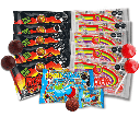 PROMO: 5 bolsas de Pachicleta Normal + 5 de Fuego + 1 de Chi-Goma (escoge el sabor)