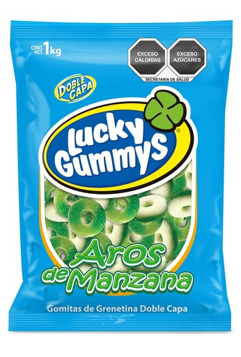 [GOMU004] Aros de Manzana - Lucky 1kg