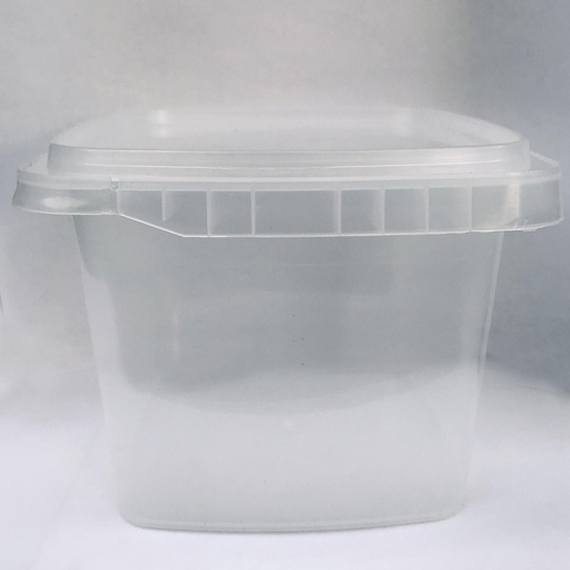 [BOT011] Cubo Grande Vacío 1500mL transparente y tapa
