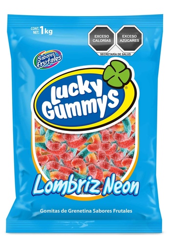 [GOMU006] Lombriz Neon - Lucky 1kg