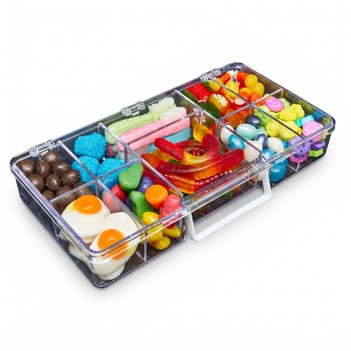 Rectangular TRICMIX con 300g de gomitas ácidas