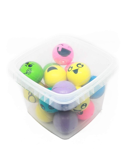 [BBL0275] CUBO Pelotas Rebotonas Emoji - 18uds
